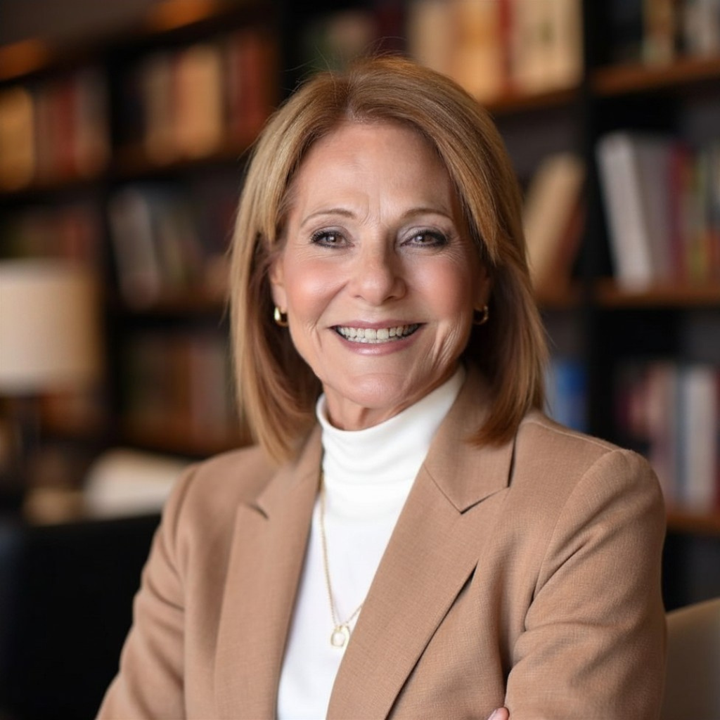 Dr. Randy Heller at her desk