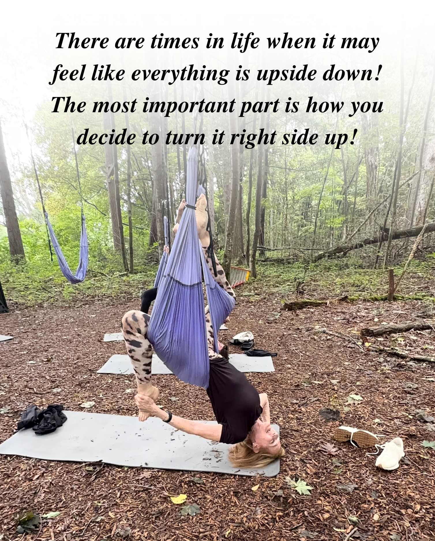 Dr. Randy Heller practicing yoga